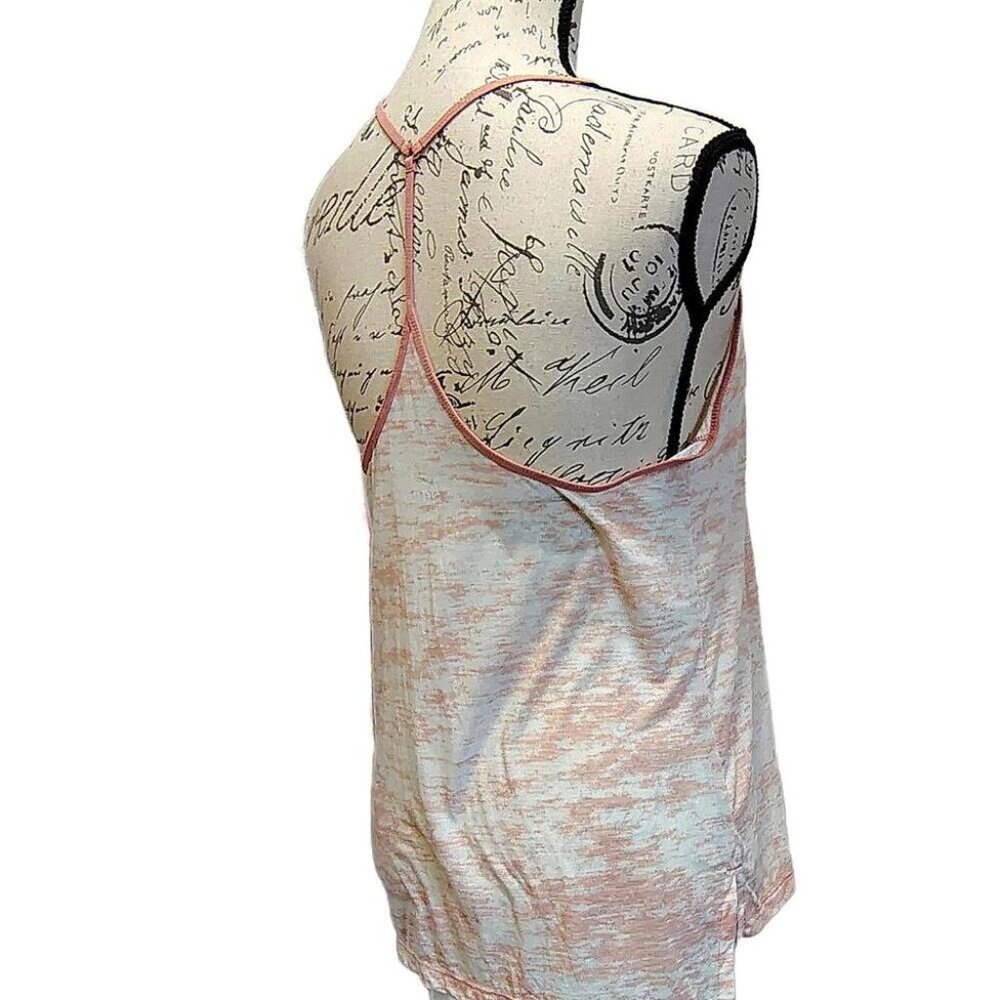 Nike Breath DRI-FIT Womens Athletic Tank Top XS Racerback Peach Pink Gym Workout - Picture 6 of 9
